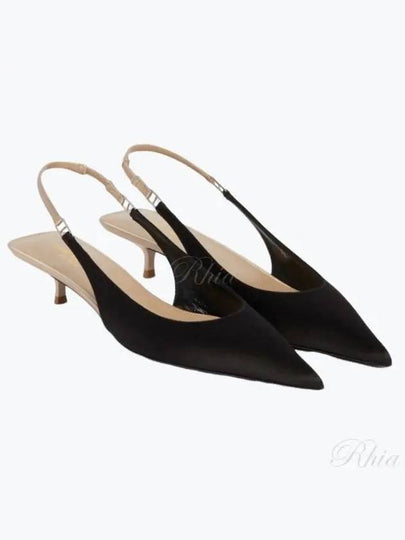 Women's Cherish Sling Back Pumps Heels Black - SAINT LAURENT - BALAAN 2