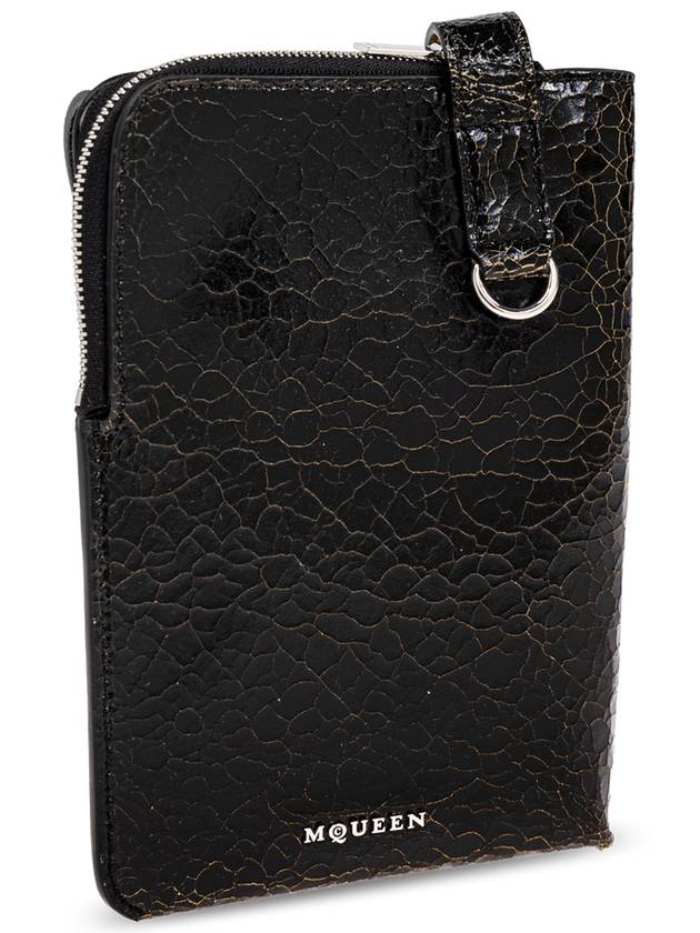 Alexander McQueen Phone Case T-Bar Sling Phone, Men's, Black - ALEXANDER MCQUEEN - BALAAN 4