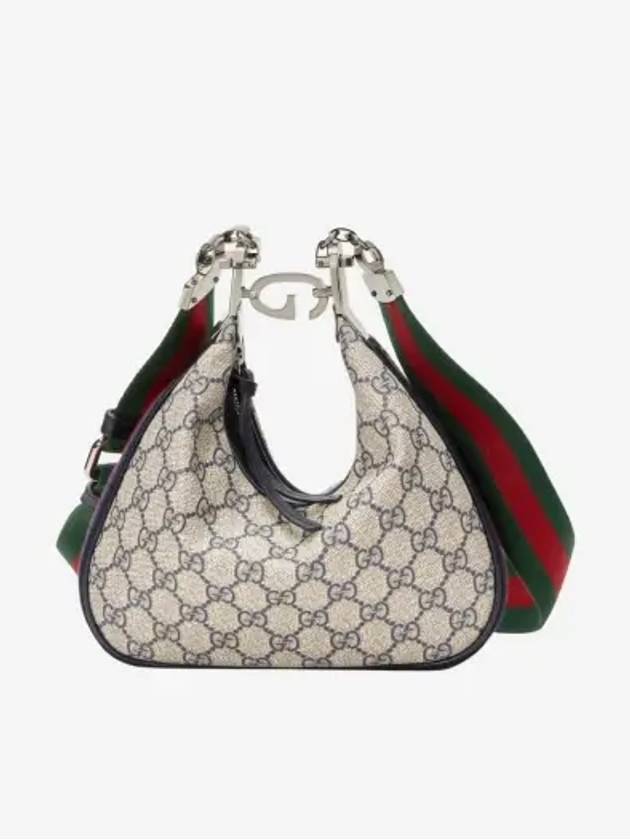 Attache Small Shoulder Bag Blue Beige - GUCCI - BALAAN 2