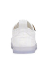 Women's FF Logo Canvas Low Top Sneakers White - FENDI - BALAAN 3