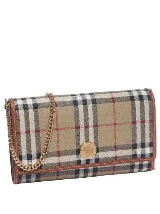 Chain Strap Check Wallet Women Crossbody Bag - BURBERRY - BALAAN 1