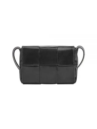 Cassette Small Leather Cross Bag Black - BOTTEGA VENETA - BALAAN 2