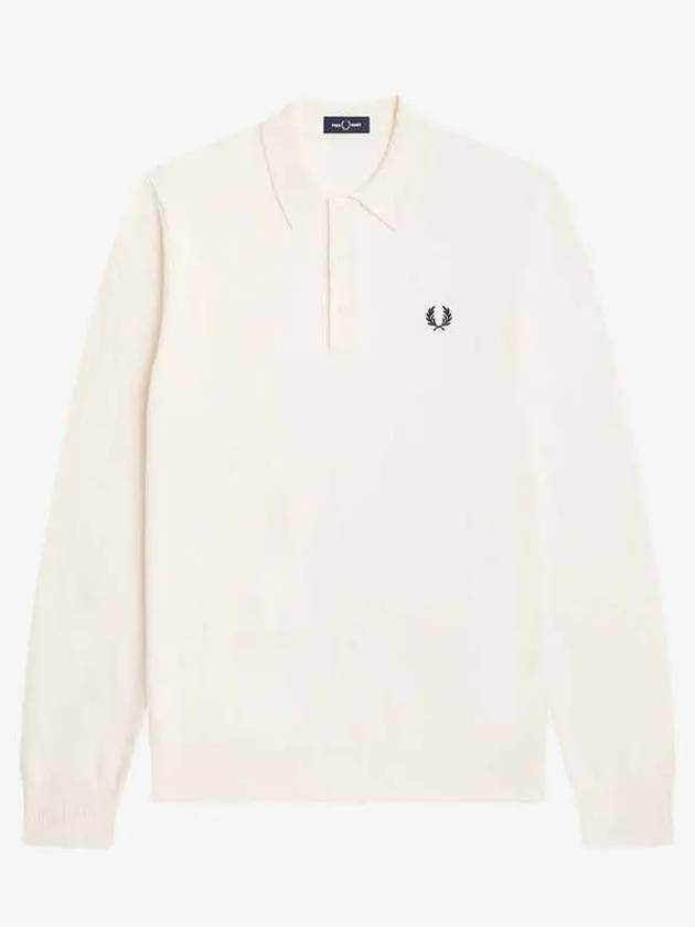 Sharp Long Sleeve Classic Knit Shirt 560 AFPM2334535 Cream - FRED PERRY - BALAAN 1