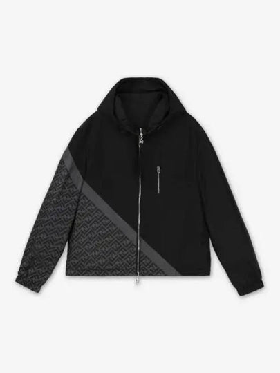 Nylon Windbreaker Jacket Black - FENDI - BALAAN 2