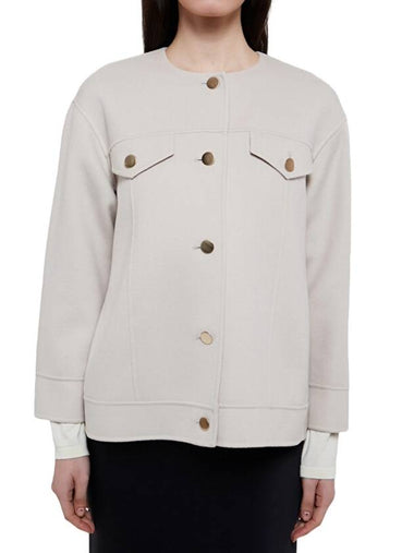 Florence Virgin Wool Jacket Vanilla - MAX MARA - BALAAN 1