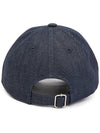 VPC Velvet Logo Denim Ball Cap Blue - A.P.C. - BALAAN 5