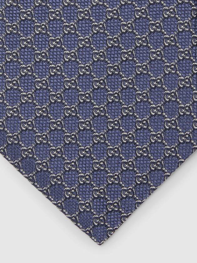 GG Silk Jacquard Neck Tie Blue - GUCCI - BALAAN 5