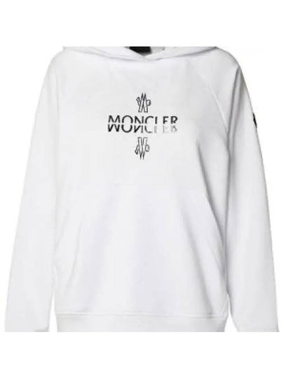 Logo Hooded Top Optical White - MONCLER - BALAAN 2