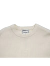 Men's Wool Crew Neck Sweatshirt Knit Ivory W233KN05506I - WOOYOUNGMI - BALAAN 3