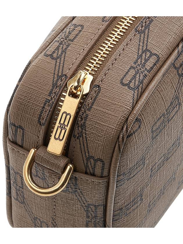 BB Monogram Coated Canvas Signature Small Camera Cross Bag Beige Brown - BALENCIAGA - BALAAN 10