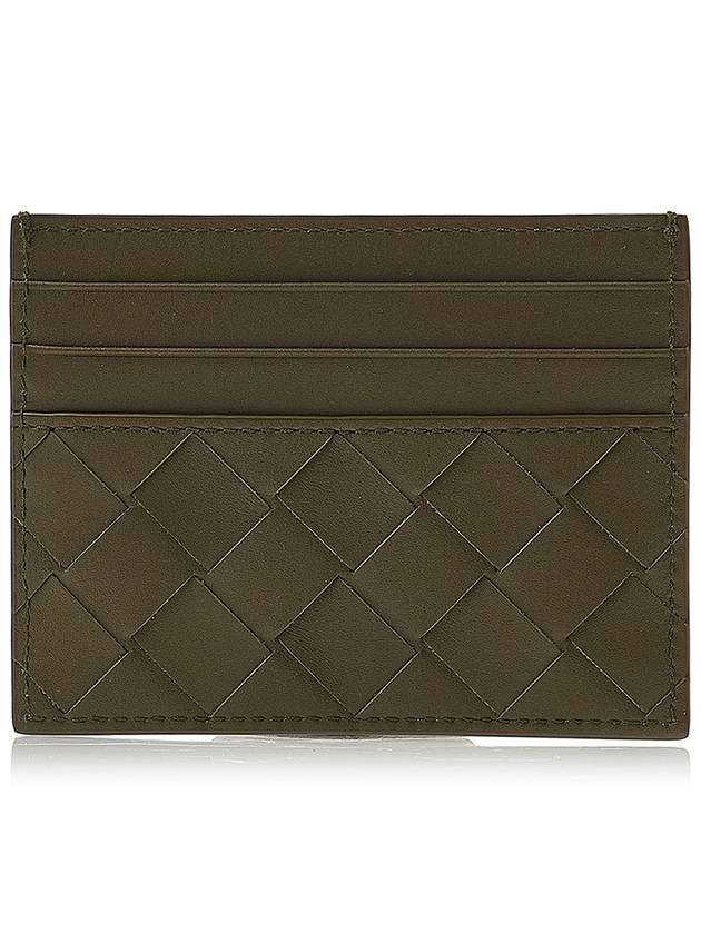 Intrecciato Leather Card Wallet Mud - BOTTEGA VENETA - BALAAN 4