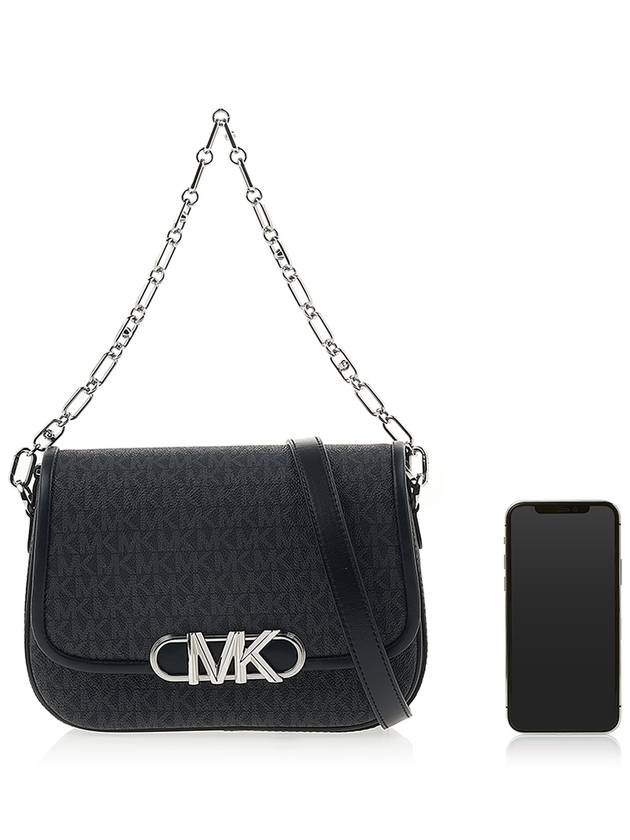 Satchel Leather Shoulder Bag Black - MICHAEL KORS - BALAAN 7