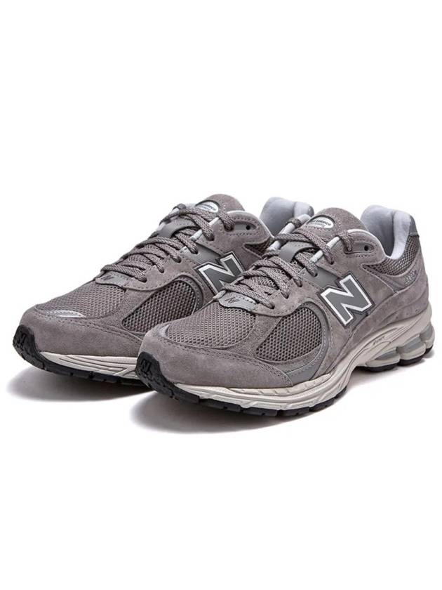 2002 Logo Mesh Low Top Sneakers Grey - NEW BALANCE - BALAAN 5