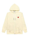 Red Heart Wappen Zip-Up Hoodie Ivory - COMME DES GARCONS PLAY - BALAAN 2