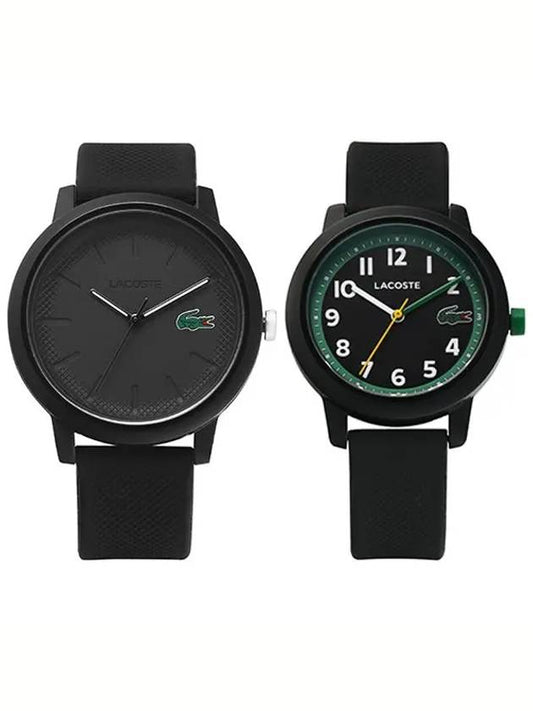 Analog Round Rubber Watch Gift Set Black - LACOSTE - BALAAN 2