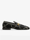 trompe l'oeil jacquard moccasin loafers black - MARNI - BALAAN 2