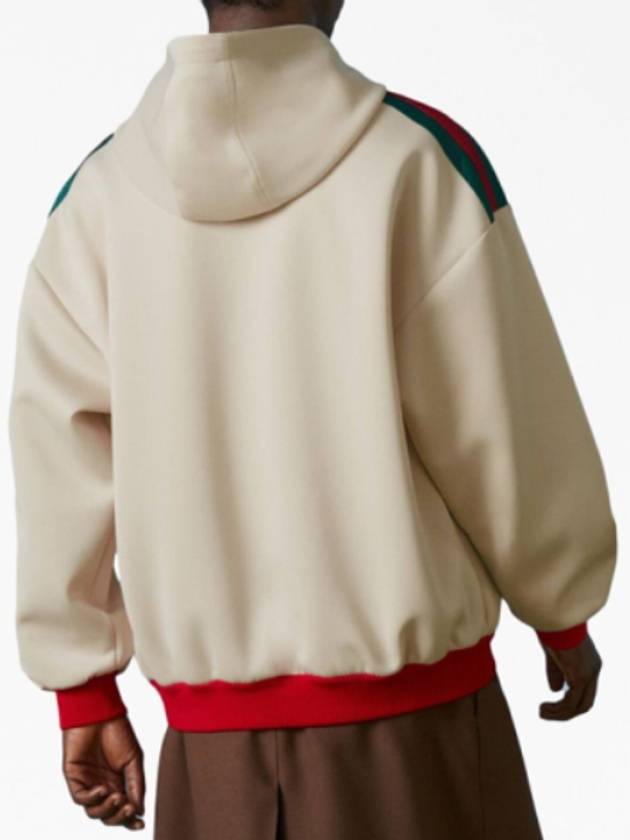 Embroidered Logo Wag Neoprene Hoodie Ivory - GUCCI - BALAAN 8