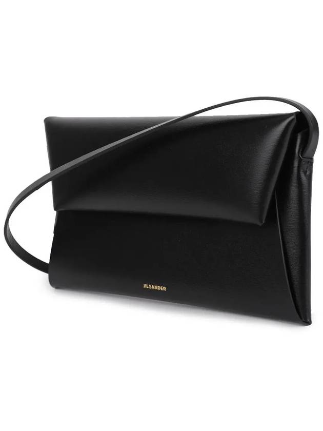 Folded Small Shoulder Bag Black - JIL SANDER - BALAAN 3