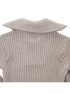 High-neck Virgin Wool Knit Top Beige - AMI - BALAAN 7