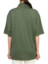 Women's Foulard Short Sleeve T Shirt Green - LEMAIRE - BALAAN 4