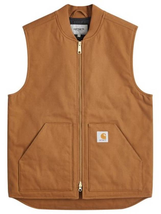 Logo Patch Zipper Vest Hamilton Brown - CARHARTT WIP - BALAAN 2