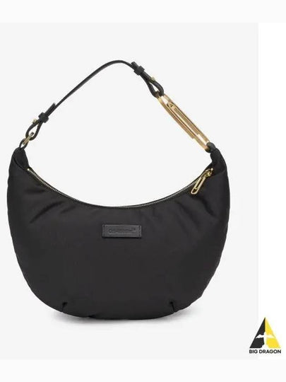 Paper Clip Nylon Hobo Tote Bag Black - OFF WHITE - BALAAN 2