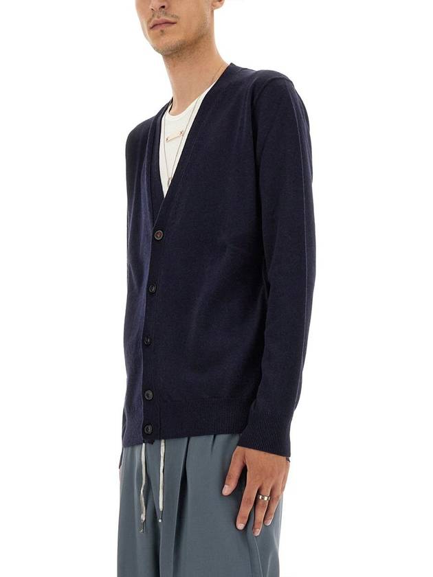 Cashmere Back Stitch Cardigan Navy - MAISON MARGIELA - BALAAN 5