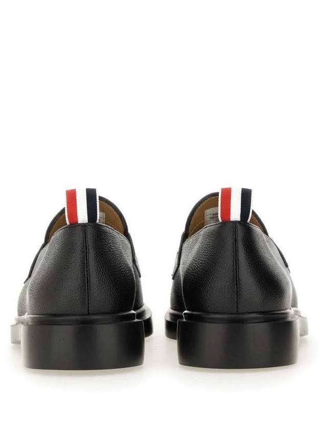 Pebble Grain Rubber Sole Penny Loafer Black - THOM BROWNE - BALAAN 11