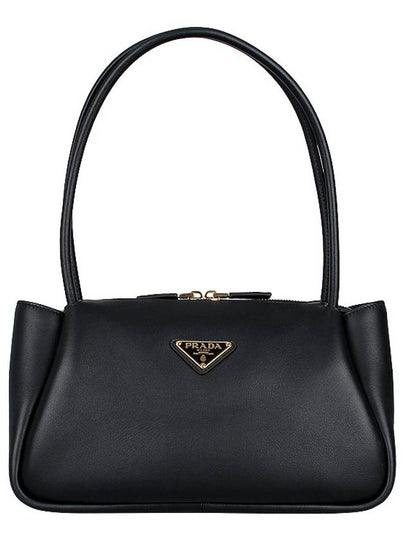 Triangle Logo Medium Shoulder Bag Black - PRADA - BALAAN 2