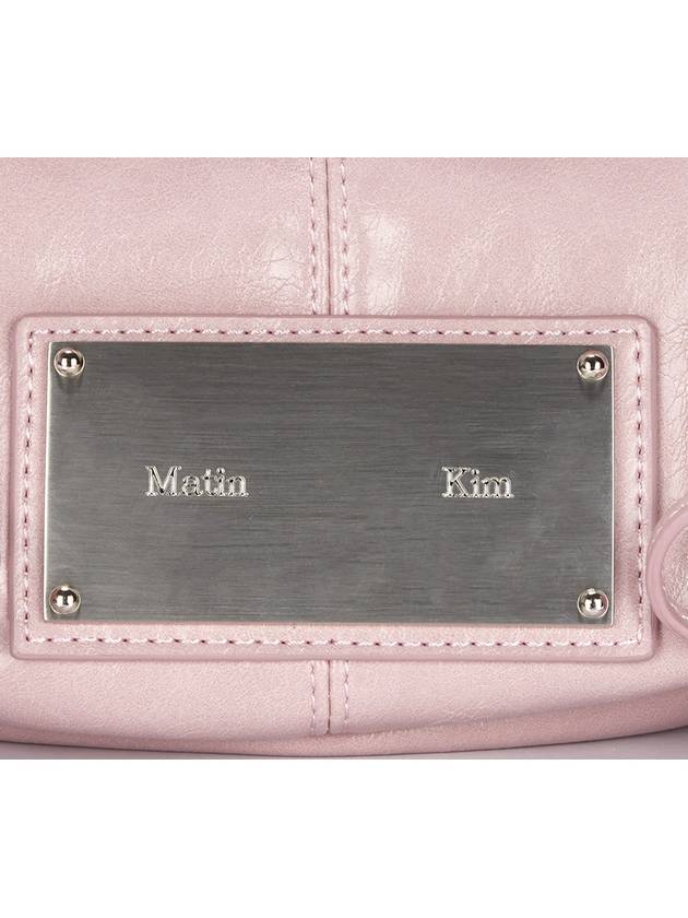 Half Shirring Ribbon Round Shoulder Bag Pink - MATIN KIM - BALAAN 4