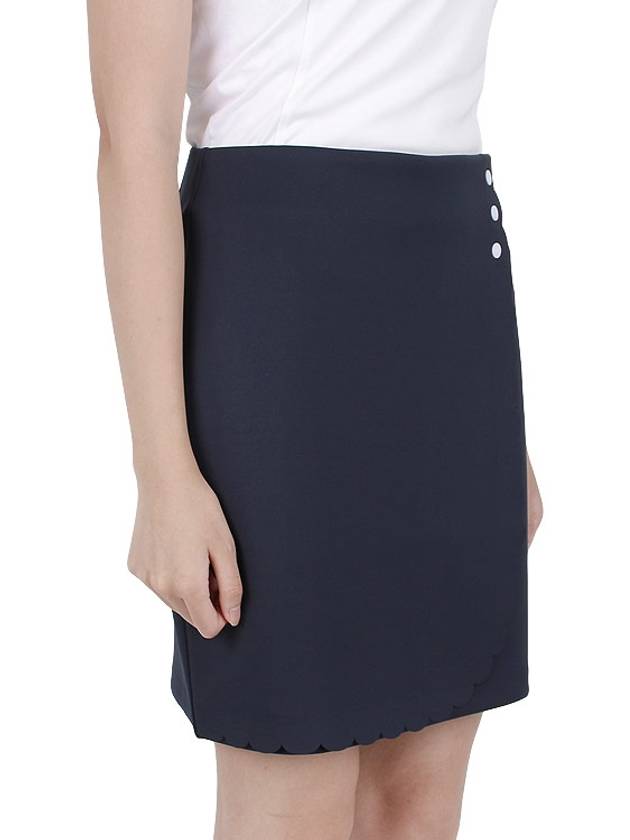 Women's Anna Mini H-Line Skirt Navy - J.LINDEBERG - BALAAN 4