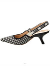 J'adior Micro Houndstooth Slingback Heels - DIOR - BALAAN 3