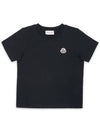 Kids Logo Patch Short Sleeve Black 8C00018 83907 999 8 10A - MONCLER - BALAAN 3