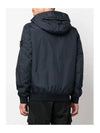 Wappen Patch Nylon Crinklips Hoodie Jacket Navy Blue - STONE ISLAND - BALAAN.