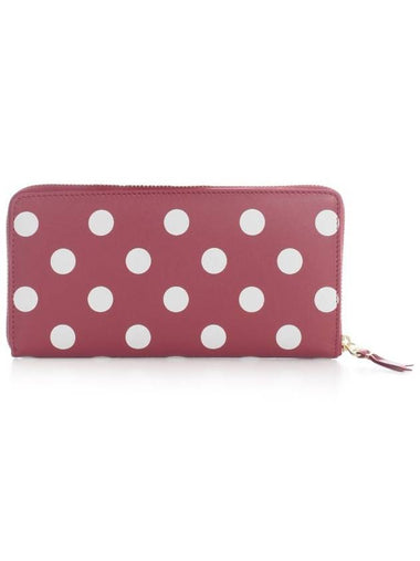 Comme Des Garçons Dots Printed Leather Line Zipper Around Accessories - COMME DES GARCONS - BALAAN 1