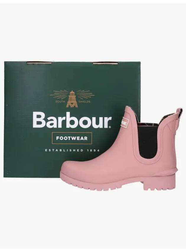 Wilton Wellington Chelsea Rain Boots Pink - BARBOUR - BALAAN 4