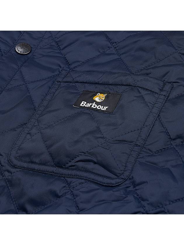 Kenning Quilting  Logo Patch Jacket Navy - BARBOUR - BALAAN 8