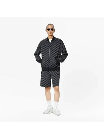 Damier Jacquard Zip Through Bomber Jacket Grey - LOUIS VUITTON - BALAAN 1