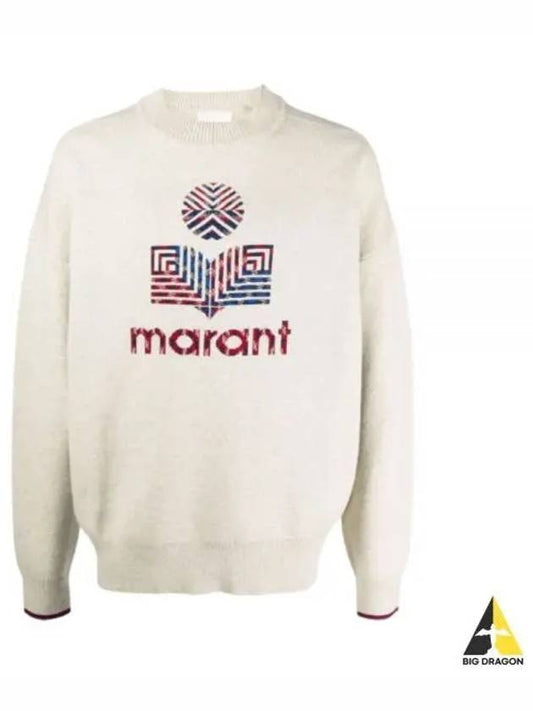 Larrison Logo Crew Neck Knit Top Ecru - ISABEL MARANT - BALAAN 2