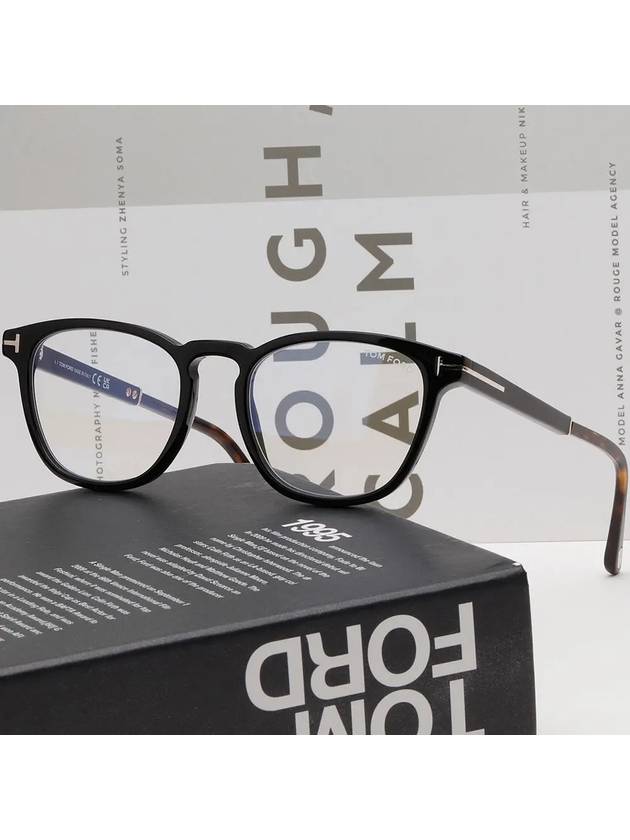 Blue light blocking glasses frame TF5890B 005 Hornrimmed eye protection - TOM FORD - BALAAN 2