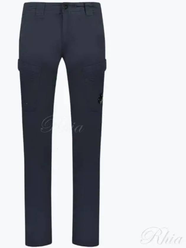 Stretch Sateen Ergonomic Lens Cargo Straight Pants Navy - CP COMPANY - BALAAN 2