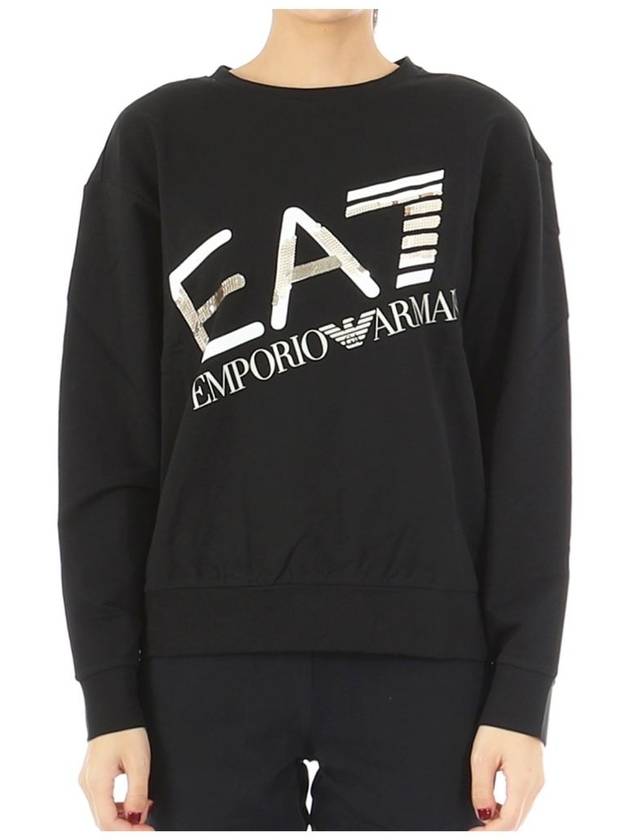 Armani EA7 Sequin Logo Sweatshirt 6LTM43 1200 - EMPORIO ARMANI - BALAAN 6