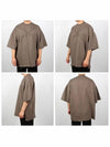 Dark Shadow Jumbo Crew Neck Cotton Short Sleeve T-Shirt Beige - RICK OWENS - BALAAN 3