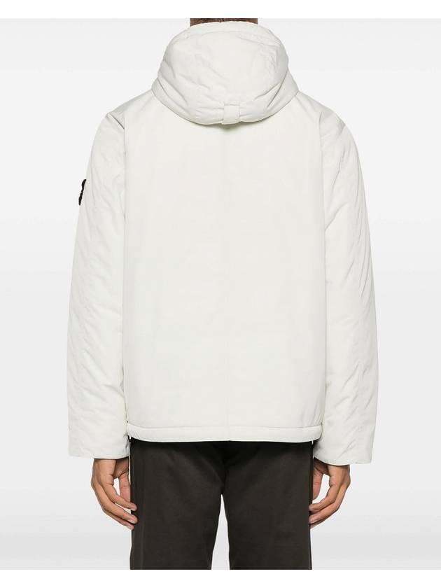 Techno Fabric Hooded Jacket Plaster - STONE ISLAND - BALAAN 4