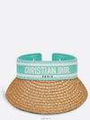 Dioriviera D Ocean Mitzah Straw Visor Hat - DIOR - BALAAN 3