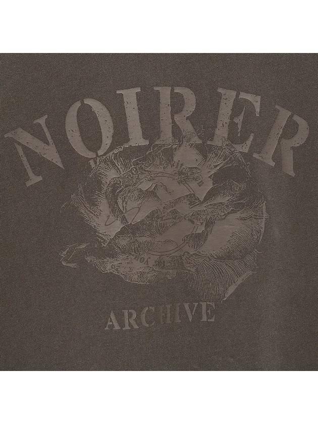 Archive Print Short Sleeve T-Shirt Ash Brown - NOIRER - BALAAN 7