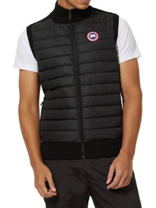 Hybrdige Slim Fit Merino Wool Padded Vest Black - CANADA GOOSE - BALAAN 3