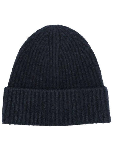 Wool Blend Knit Beanie Navy - ACNE STUDIOS - BALAAN 1