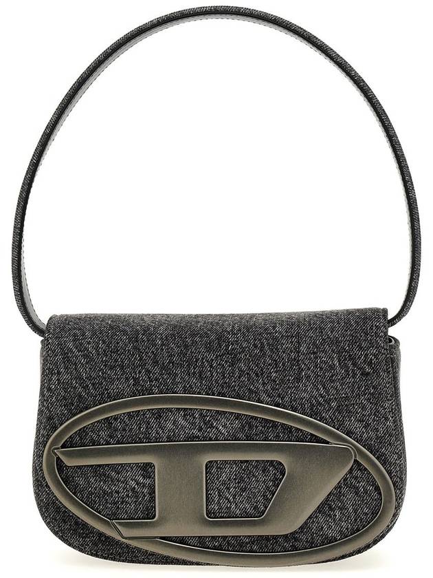 Iconic Stonewashed Denim Shoulder Bag Black - DIESEL - BALAAN 2