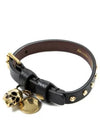 Skull Stud Bracelet Gold Black - ALEXANDER MCQUEEN - BALAAN 2